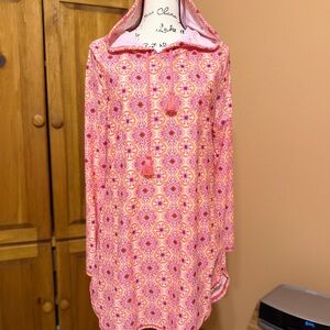 Pink Patterned Women's Swim Coverup